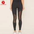 Customize Pattern Pure Black 92% Polyester 8% Spandex Brushed Super Soft Leggings